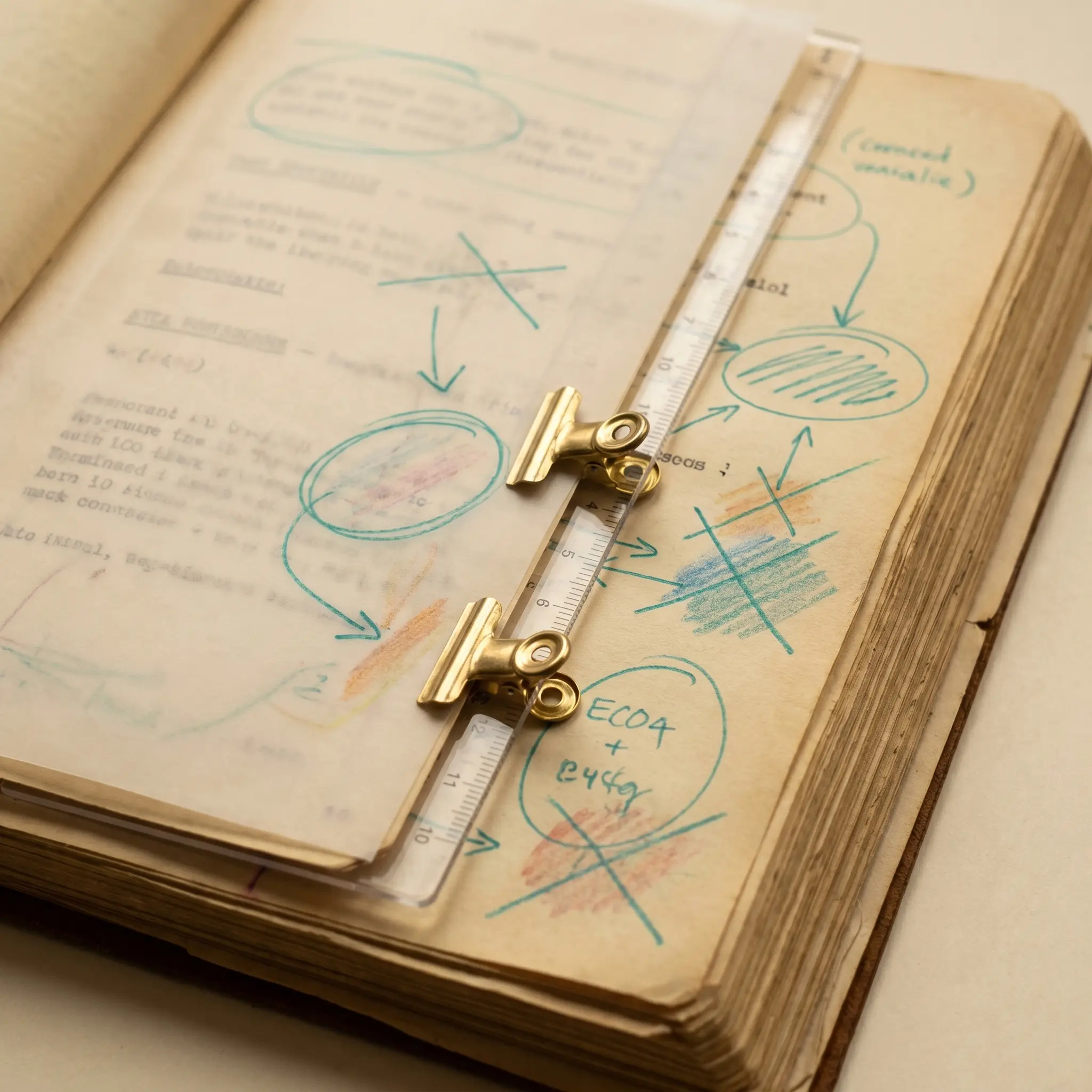 Transparent annotation sheets over technical documentation